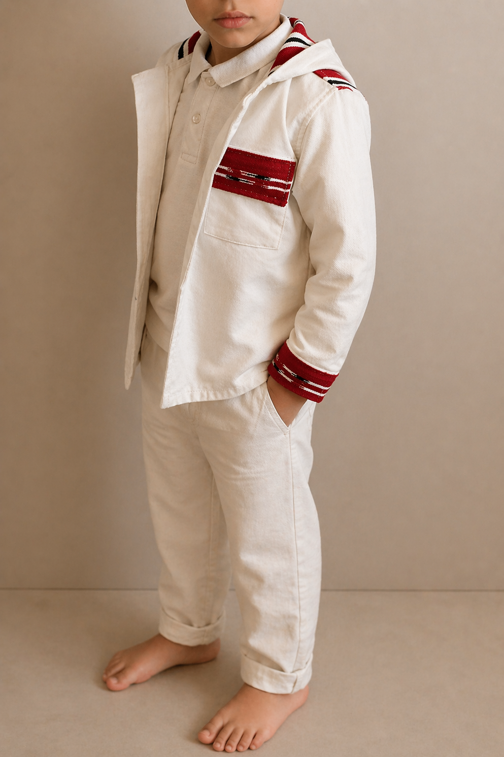 Veste blanche mendil