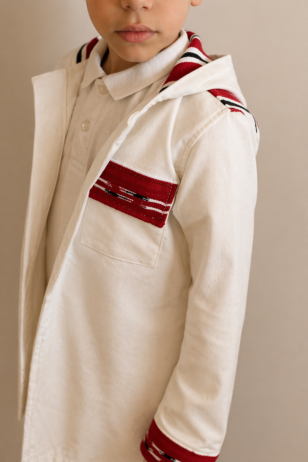 Veste blanche mendil